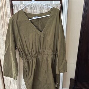 Zara Khaki Dress Size M/L